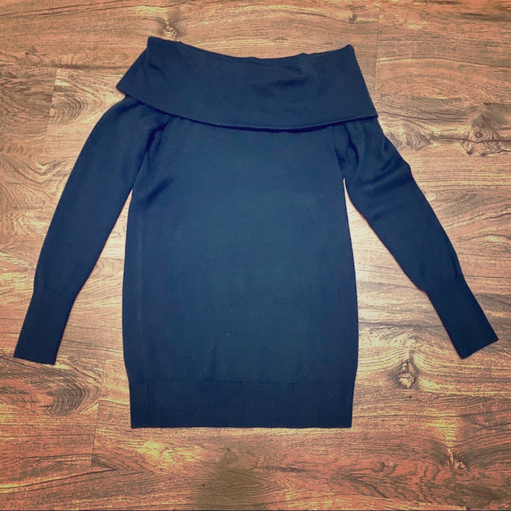 LOFT Off-the-Shoulder Tunic Sweater